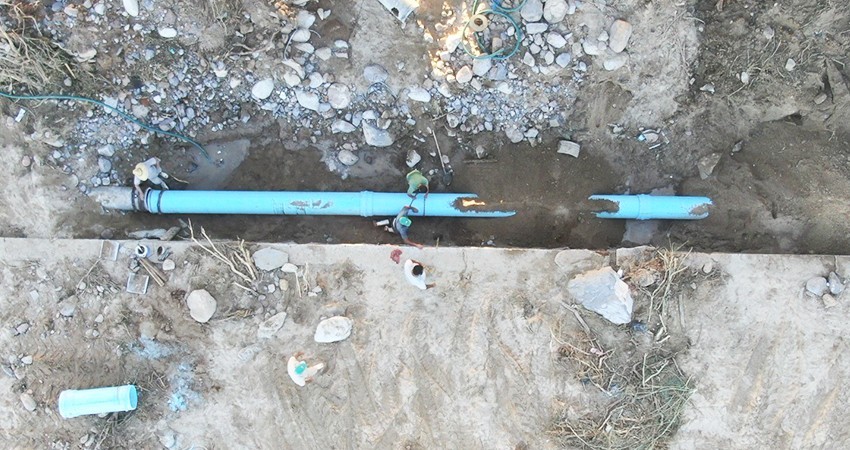 Concluye OOMSAPAS La Paz los trabajos de reparación del Acueducto 2