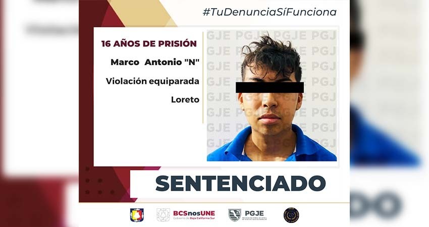 Condenan en Loreto a más de 16 años de prisión a Antonio “N” por el delito de violación equiparada
