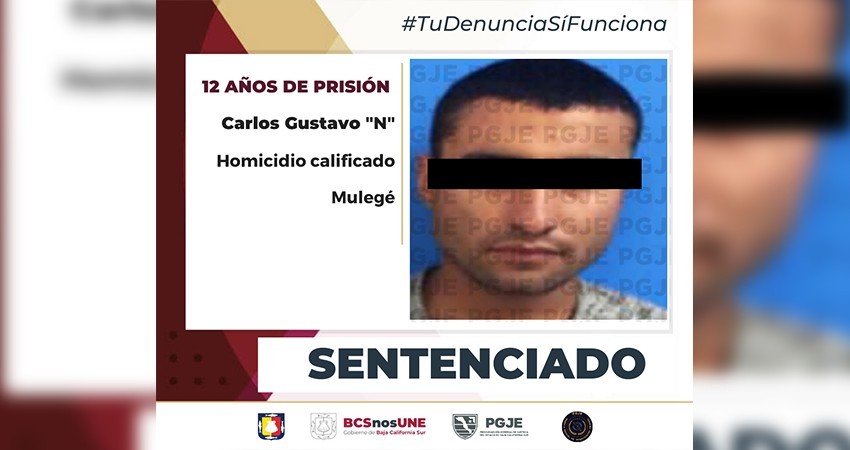 Sentencian a 12 años de prisión a Gustavo “N” por el delito de homicidio calificado