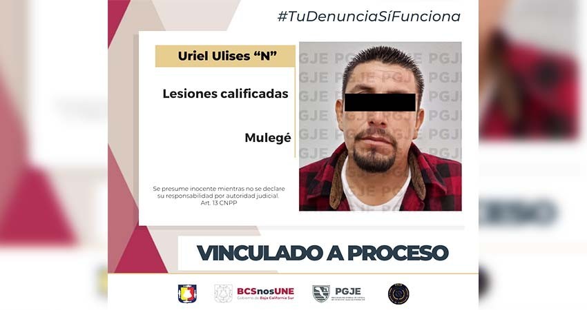 Vinculan a proceso a Uriel “N” por el delito de lesiones calificadas