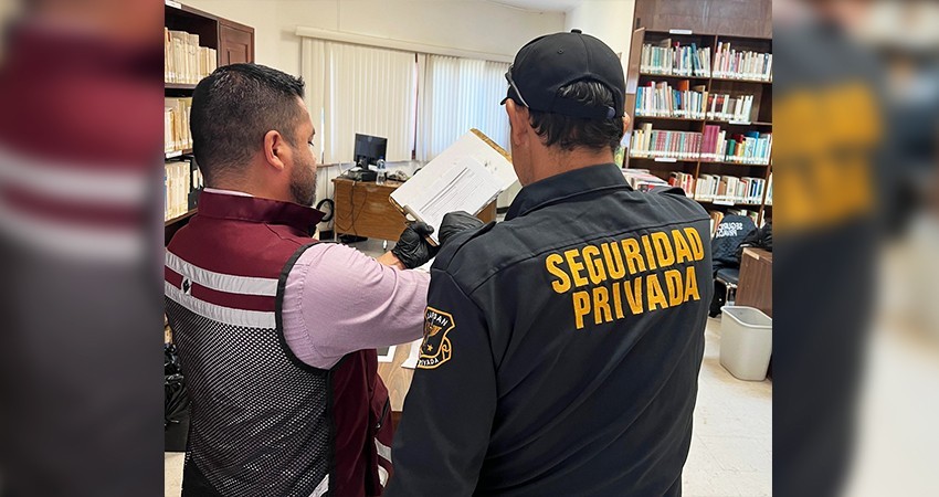 Realiza SSPE registro de personal y supervisión de empresas de seguridad privada al norte de BCS
