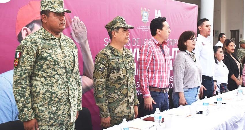 Participan 665 jóvenes en Sorteo del Servicio Militar Nacional en La Paz