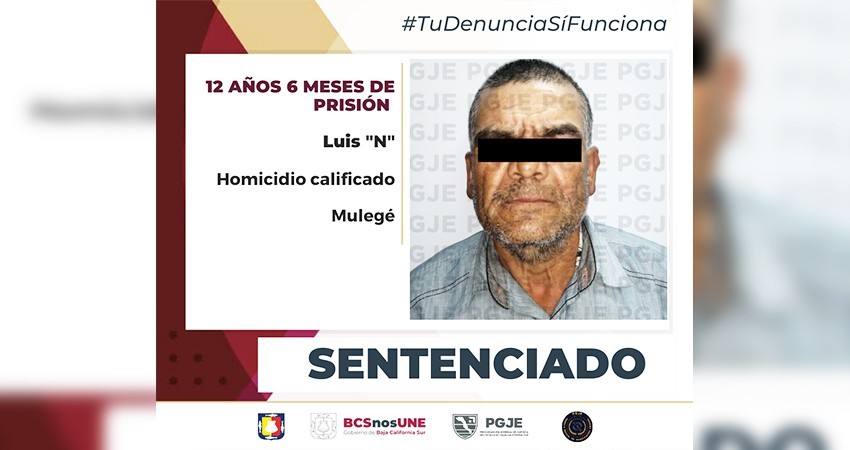 Por homicidio calificado sentencian a 12 años de prisión a Luis “N”