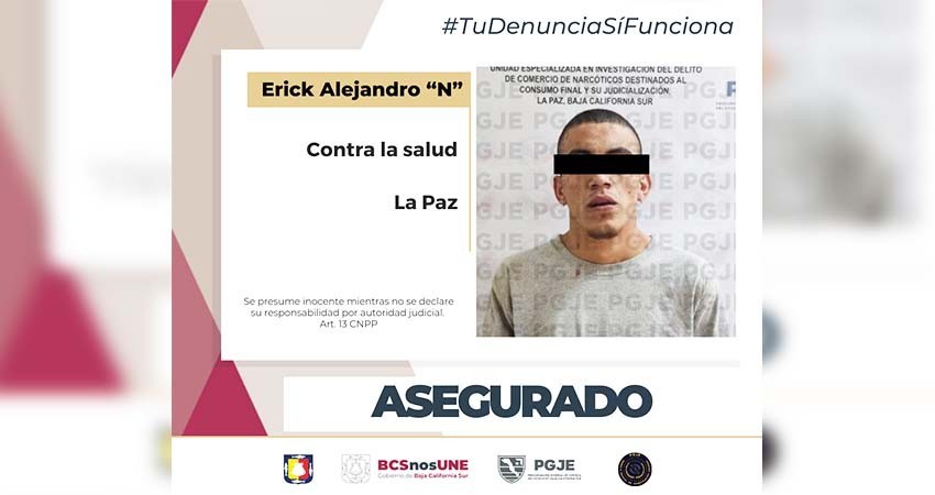 Detienen a probable narcomenudista con 7 mil 500 dosis de metanfetamina