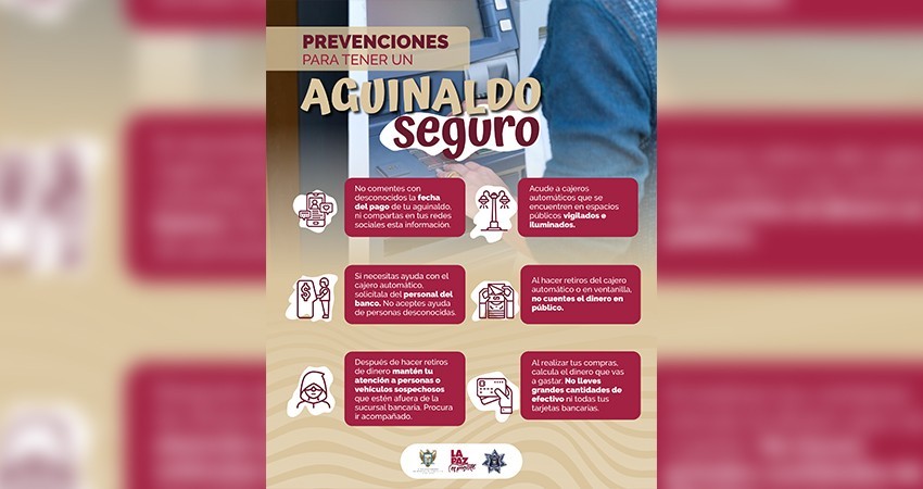 Emiten recomendaciones para no dejarse sorprender y tener un aguinaldo seguro