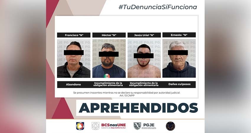 Fueron cumplimentadas cuatro órdenes de aprehensión