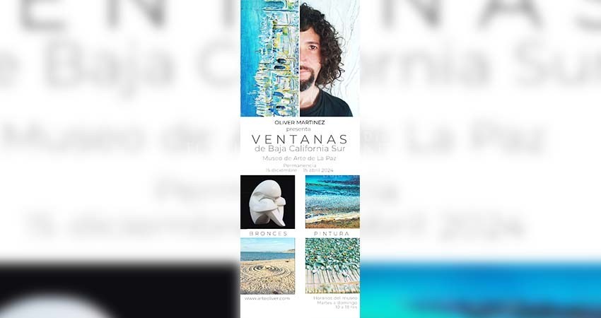 Presenta Oliver Mártinez "Ventanas", una exposición artística, en Museo de Arte de La Paz