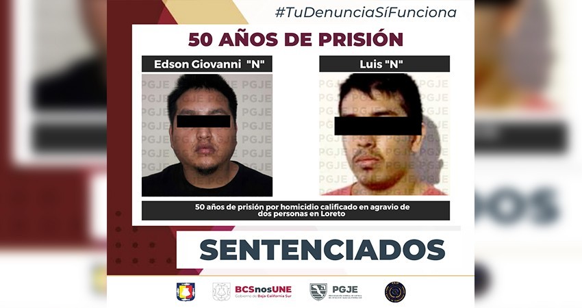 50 años pasarán en la cárcel Edson “El Chuky” y Luis “el Luisito” por homicidio doloso empleando tortura