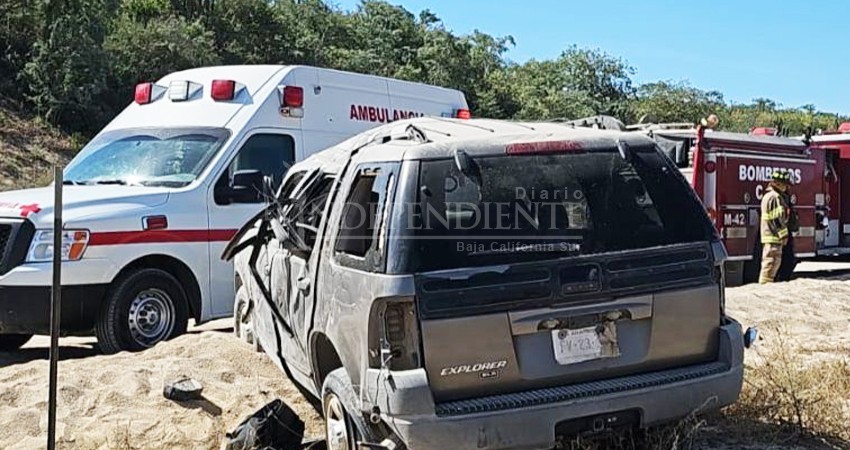 Volcadura en Cabo San Lucas deja como saldo una persona sin vida