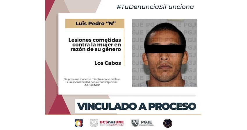 Obtiene PGJE vinculación a proceso y prisión preventiva por violencia en razón de género