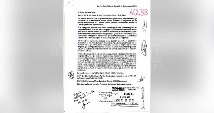 Continúa proceso contra Alberto Rentería por violencia política en razón de género