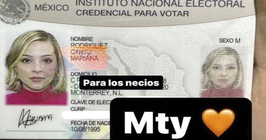 Mariana Rodríguez muestra credencial del INE, ante acusaciones de que no vive en Monterrey