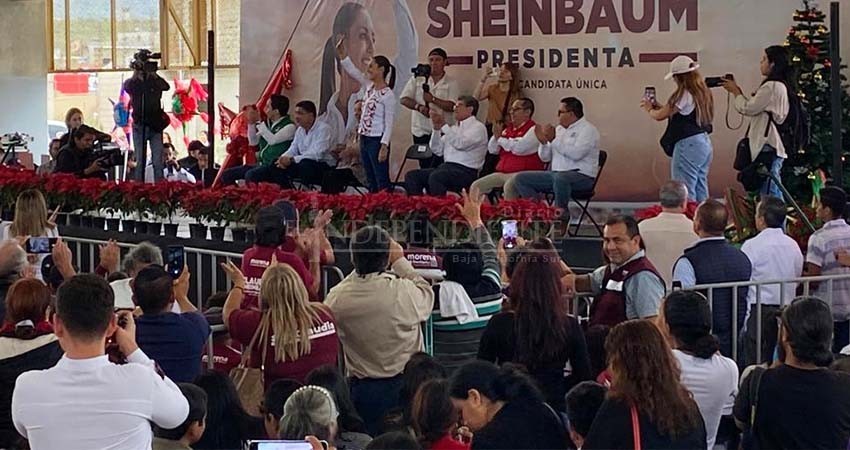 "Daré continuidad a proyectos federales"; la promesa de Sheinbaum a Los Cabos