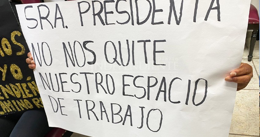 Comerciantes de La Paz solicitan solución ante desalojo, en Camino Real
