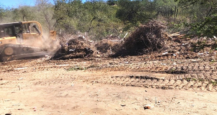 Rehabilita Servicios Públicos tiradero a cielo abierto en El Triunfo