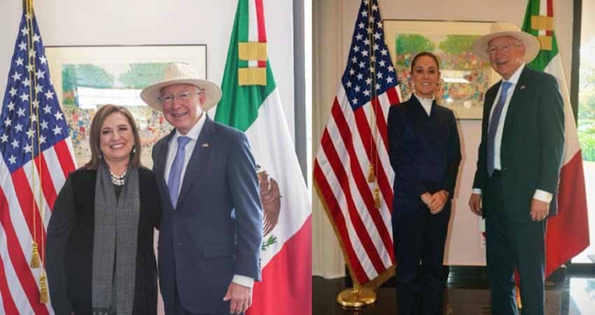 Sheinbaum y Gálvez se reúnen por separado con congresistas de Texas que están de visita en México