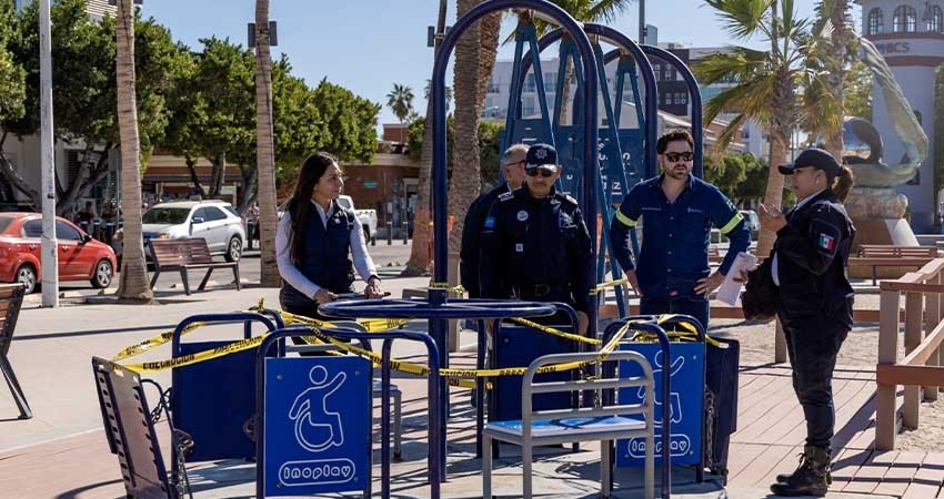 Invita API-BCS y policía turística a respetar áreas inclusivas en el malecón de La Paz