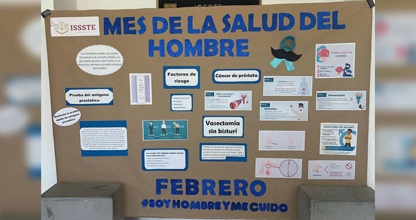 Promueve Issste BCS “Febrero, Mes de la Salud del Hombre”