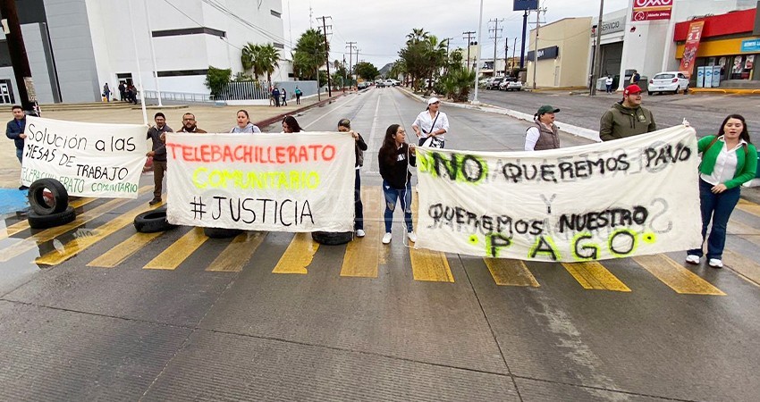 Maestros de Telebachilleratos interponen demanda contra el Gobierno de BCS; será colectiva