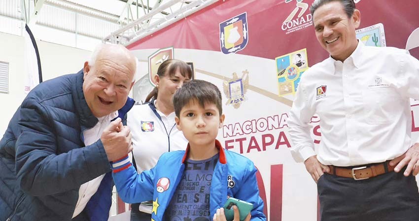 Inaugura gobernador Castro Cosío la etapa estatal de juegos nacionales CONADE