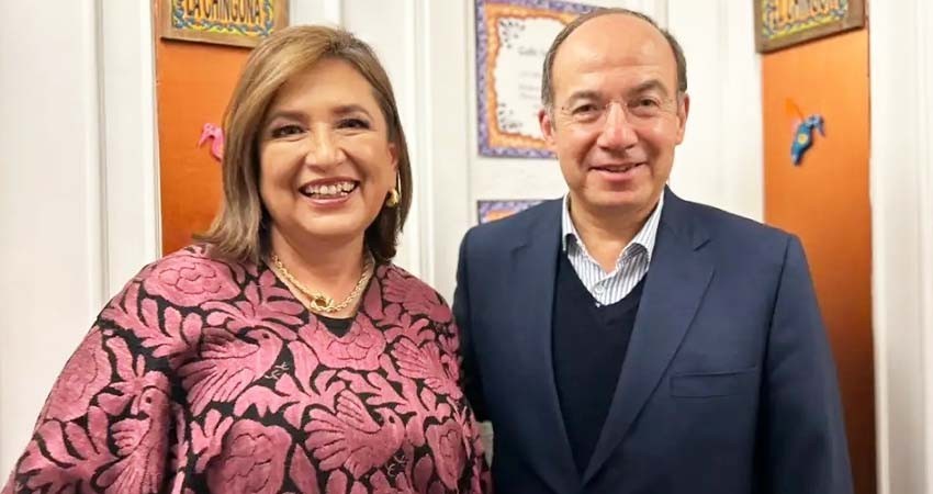 Xóchitl Gálvez se reúne en Madrid con Felipe Calderón