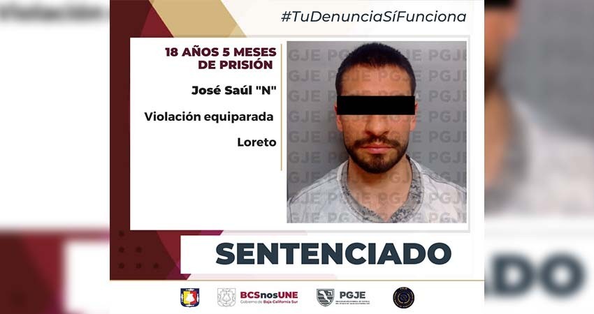 Sentencia de más de 18 años de prisión a Saul “N” por el delito de violación equiparada