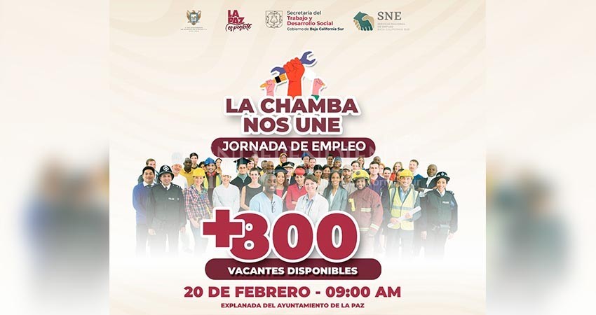 Ofrecerán más de 800 vacantes en la próxima Jornada de Empleo de La Paz