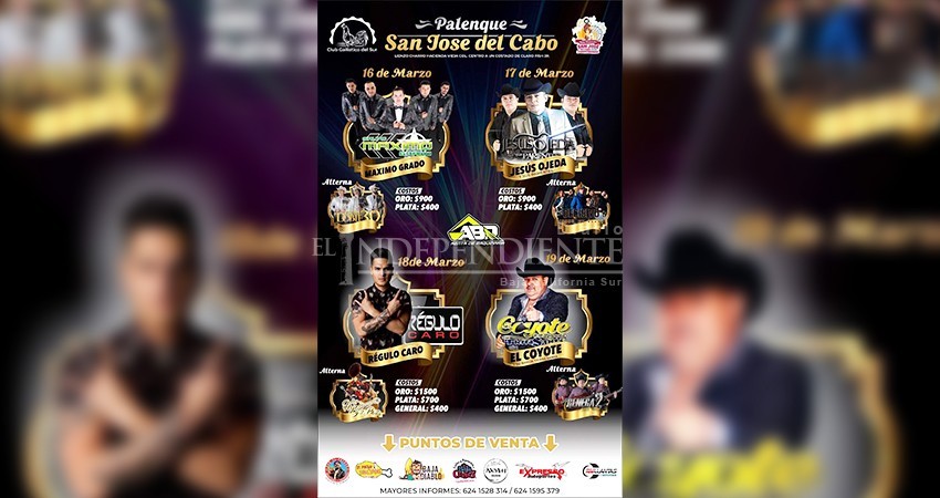 Palenque de Fiestas Tradicionales de San José del Cabo ya tiene cartelera