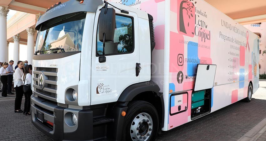 Recibe el Ayuntamiento de La Paz nueva unidad médica móvil de Fundación Letty Coppel