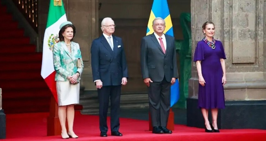 Reyes de Suecia visitan México; se subirán a Tren Maya: AMLO