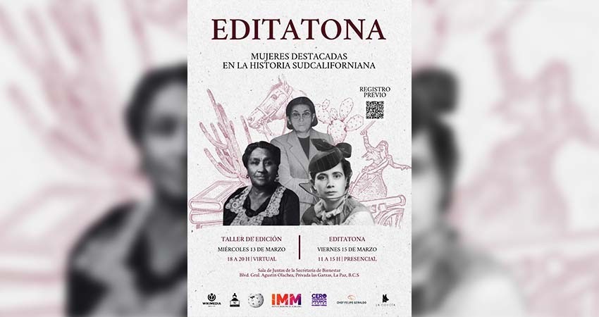 Invita el Instituto Municipal de las Mujeres a la Editona en La Paz