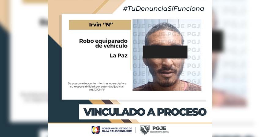 Por el delito de robo de vehículo Irving “N” enfrenta proceso penal