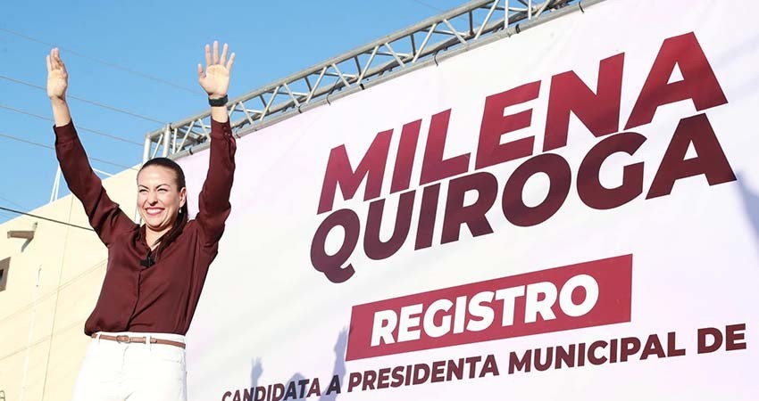 Presenta Milena Quiroga su registro como candidata a la alcaldía de La Paz