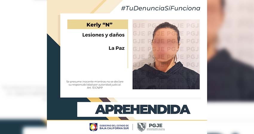 Fue aprehendida Kerly “N” por el delito de daños y lesiones