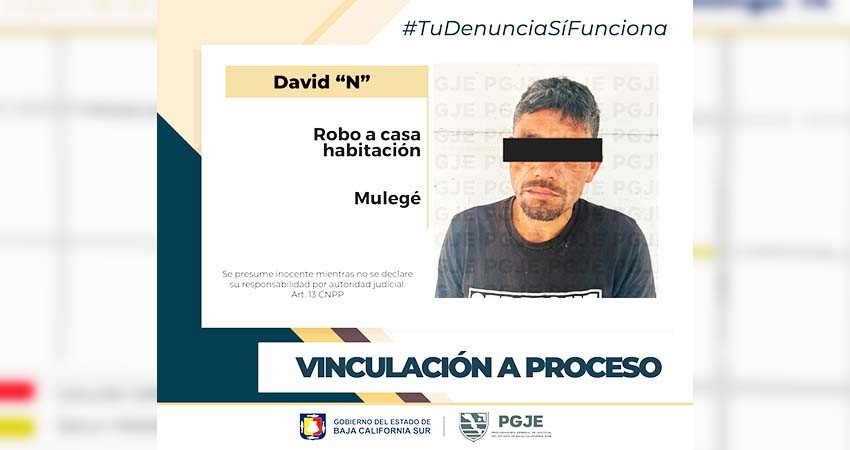David “N” quedó vinculado a proceso por el delito de robo