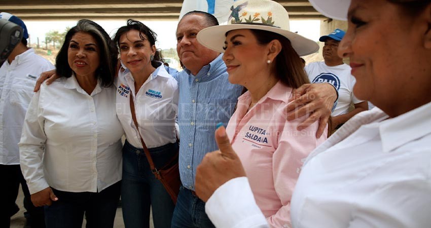 Pide Lupita Saldaña el voto para candidatos de "Vamos juntos X BCS"