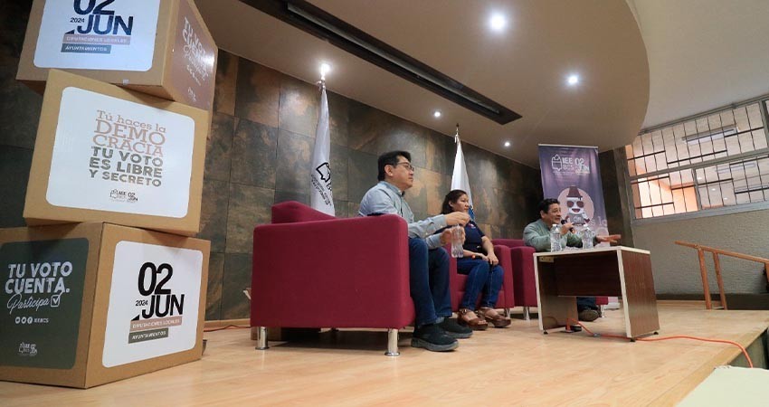 IEE de BCS promueve conocimiento del proceso electoral entre la comunidad estudiantil de la UABCS