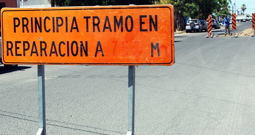 Cerrarán diferentes vialidades de La Paz por obras de repavimentación