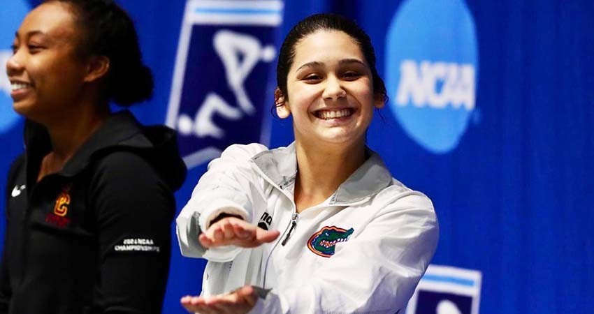 Nombra universidad de la Florida a la Sudcaliforniana Camyla Monroy clavadista del año