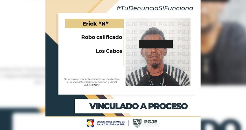 Por delito de robo a negociación Erick “N” quedó vinculado a proceso