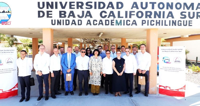 Delegación de la Unión Europea visita la UABCS para conocer proyectos de investigación acuícola