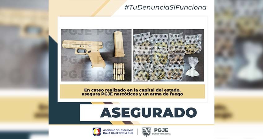 Asegura PGJE sustancias ilícitas en cateo en la colonia Vicente Guerrero