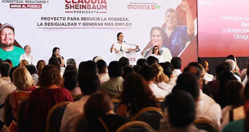 Sheinbaum promete sacar a 7.5 millones de mexicanos de la pobreza extrema