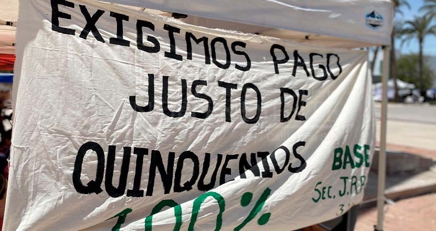 Inconforme docencia de BCS con respuesta del gobernador a pago de quinquenios; analizan continuar con paro laboral
