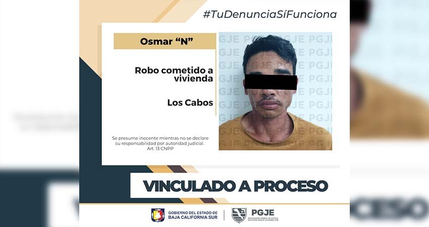 Por robo a casa habitación Osmar “N” queda vinculado a proceso