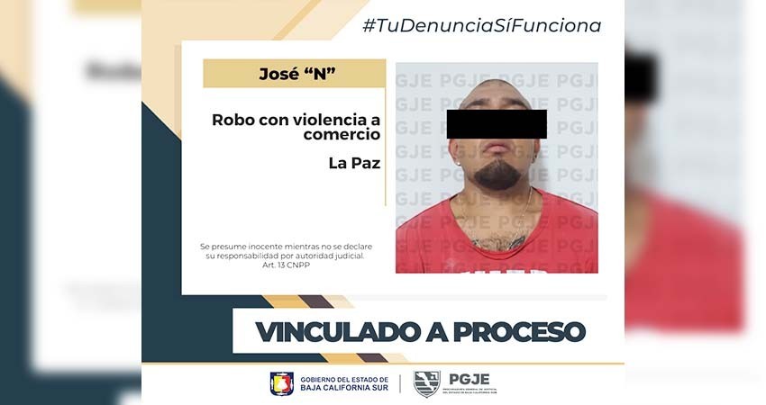 Queda José "N" en prisión preventiva por robo con violencia en Tecate Six