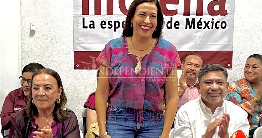 Afirma Milena Quiroga que su reelección y el triunfo de Sheinbaum traerán beneficios a La Paz