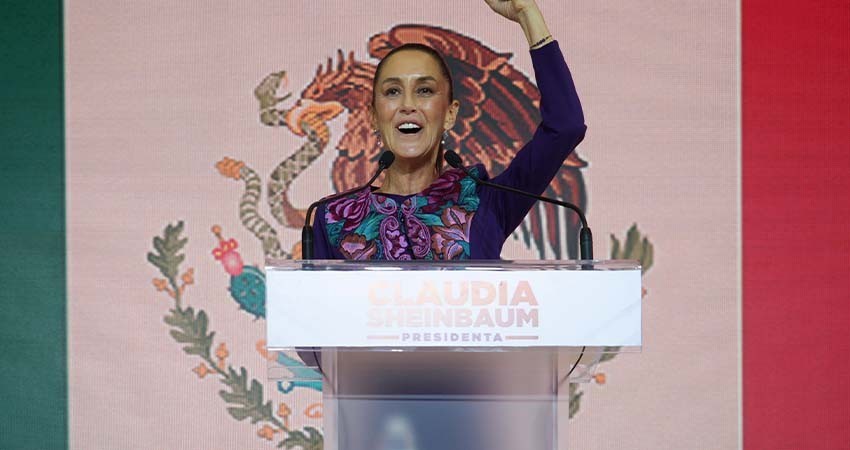 Claudia Sheinbaum se convierte en la primera presidenta de la república