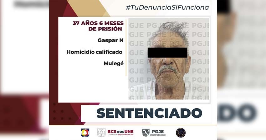 Sentencian a más de 37 años de prisión contra Gaspar “N” por el delito de homicidio