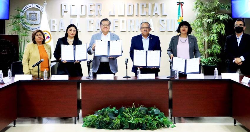 UABCS y el Poder Judicial firman convenio específico de colaboración para la realización de servicio social